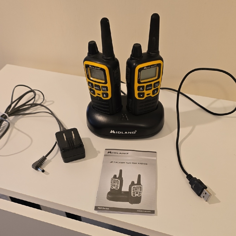 Midland Yellow Two-Way Radios